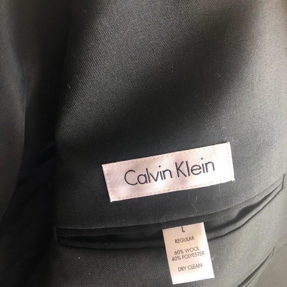 ❤️SALE❤️ Calvin Klein Slim Fit Black Jacket 42L - Picture 15 of 15